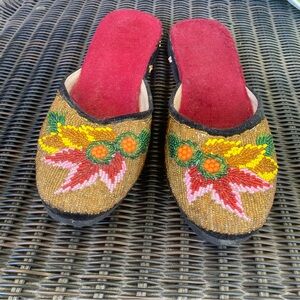 Embroidered Floral Women's Shoes